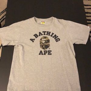A Bathing Ape tee with camo ape BRAND NEW